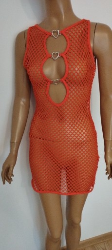 Zdjęcie oferty: plażowy top dress orange  sukienka pomarańczowa se