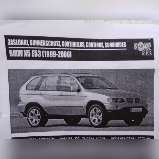 Zdjęcie oferty: ZASŁONKI MOSKITIERY DEDYKOWANE DO BMW X5 E53