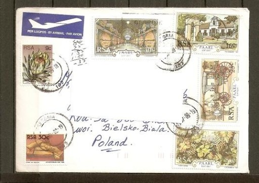 Zdjęcie oferty: 300 lat winnic (frankartura) na liście z RPA