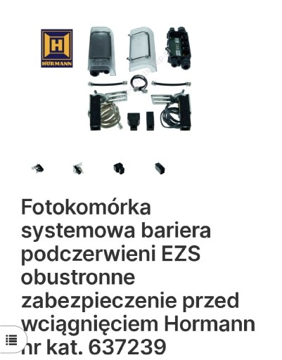 Zdjęcie oferty: Hormann fotokomórka systemowa bariera podczerwieni