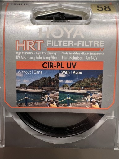Zdjęcie oferty: Filtr polaryzacyjny 58mm HOYA HRT CIR-PL UV