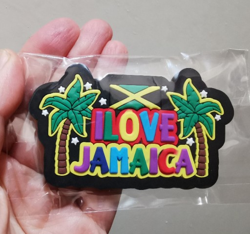 Zdjęcie oferty: Zagraniczny magnes na lodówkę I love Jamajka