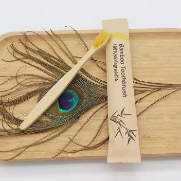 Zdjęcie oferty: Ekologiczna szczoteczka do zębów z bambusa – miękkie włosie