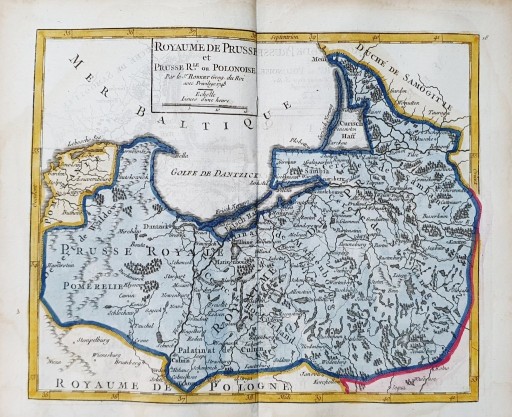 Zdjęcie oferty: Mapa Prus z 1748 r.