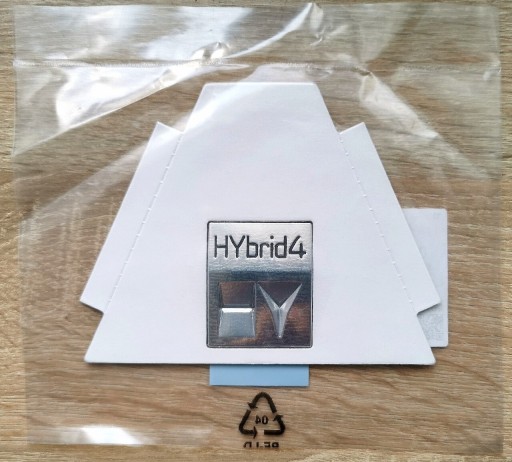 Zdjęcie oferty: Znaczek Emblemat HYbrid4 HY Peugeot RXH Hybryda