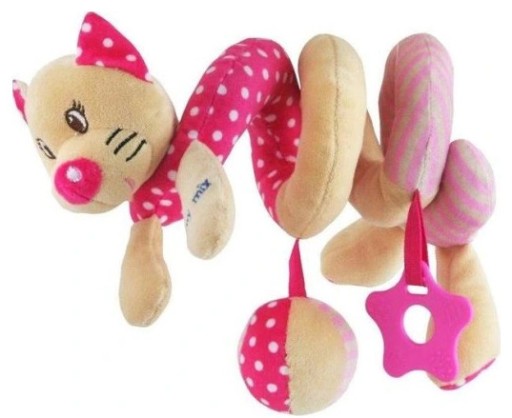 Zdjęcie oferty: Zabawka do łóżeczka Spiral Baby Mix Różowy kotek