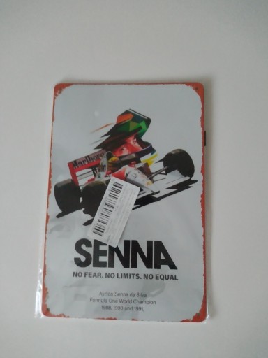Zdjęcie oferty: Metalowy plakat,blacha Senna 20x30