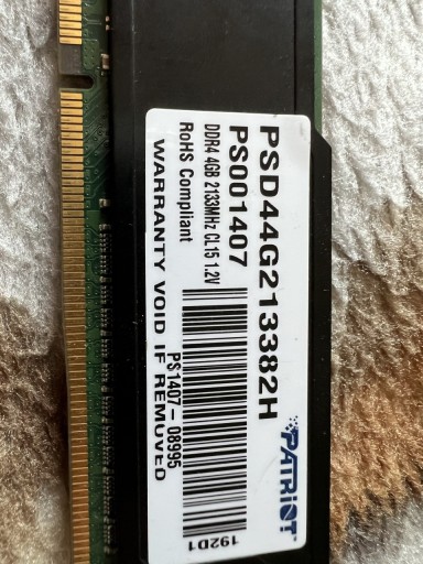 Zdjęcie oferty: DDR 4 4GB Patriot