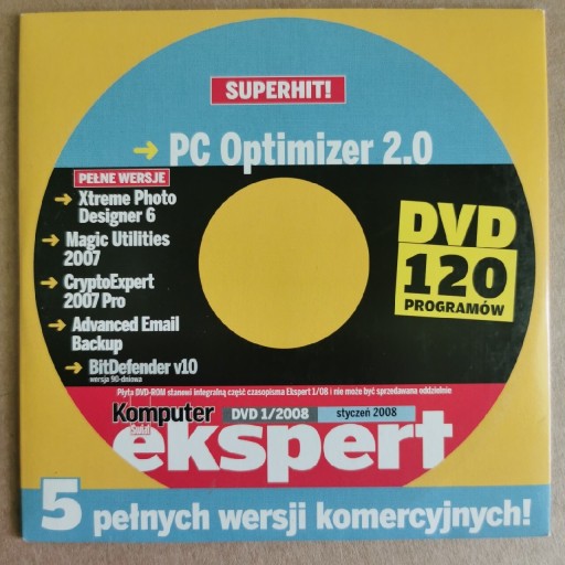Zdjęcie oferty: Komputer Świat Ekspert 2008 1 DVD