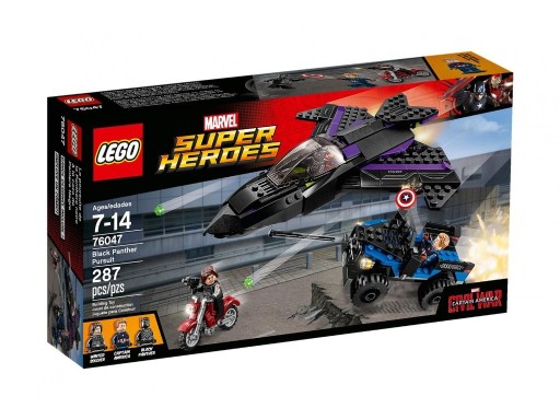 Zdjęcie oferty: LEGO 76047 SUPER HEROES MARVEL POŚCIG CZARNEJ PANT