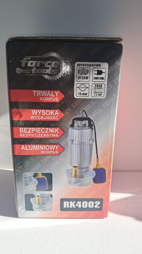 Zdjęcie oferty: Pompa zatapialna Force 24000 l/h