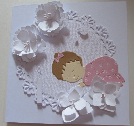 Zdjęcie oferty: Kartka Chrzest Święty, pamiątka Chrztu - ręcznie robiona, personalizacja