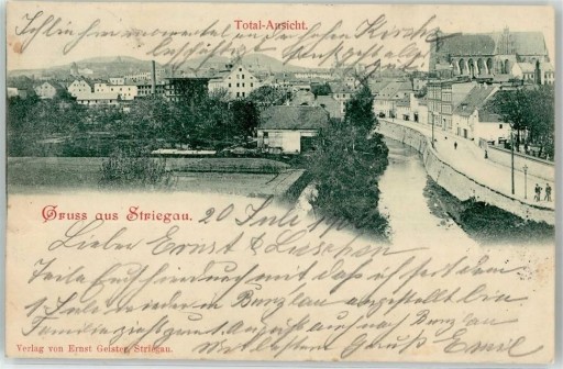 Zdjęcie oferty: STRZEGOM - Striegau piękna panorama 1900