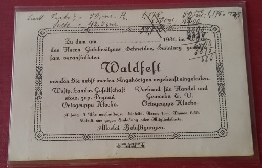 Zdjęcie oferty: KŁECKO, GNIEZNO, MOGILNO-ziomkostwo niem.- 1931 r.