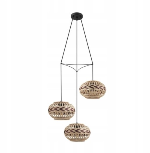 Zdjęcie oferty: Lampa wisząca 3 punktowa bambusowa