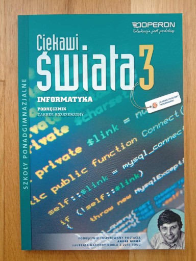 Zdjęcie oferty: Ciekawi Świata 3 INFORMATYKA. Zakres rozszerzony (ZR). Podręcznik