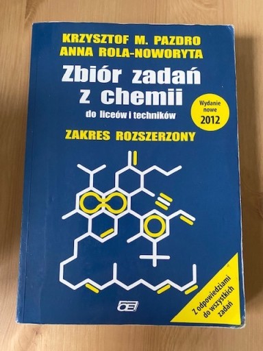 Zdjęcie oferty: PAZDRO Zbiór zadań z chemii zakres rozszerzony