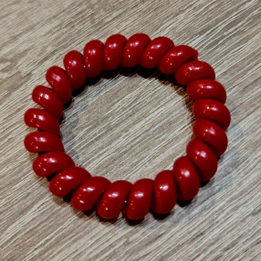 Zdjęcie oferty: Czerwona gumka do włosów sprężynka NOWA!