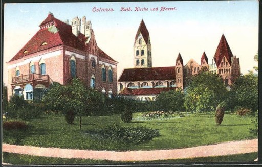 Zdjęcie oferty: OSTRÓW WLKP. Ostrowo kościół katolicki 1918