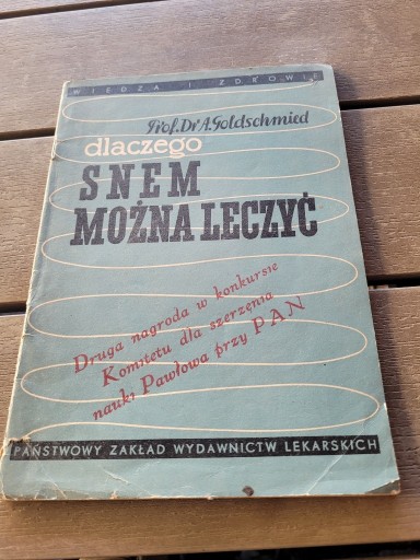 Zdjęcie oferty: Dlaczego snem można leczyć 1956r