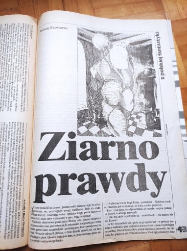 Zdjęcie oferty: Fantastyka 3 1989 Sapkowski Ziarno Prawdy