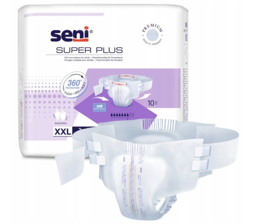 Zdjęcie oferty: ZESTAW 3x SENI SUPER PLUS PIELUCHOMAJTKI DLA DOROSŁYCH XXL NA RZEPY 10SZT.