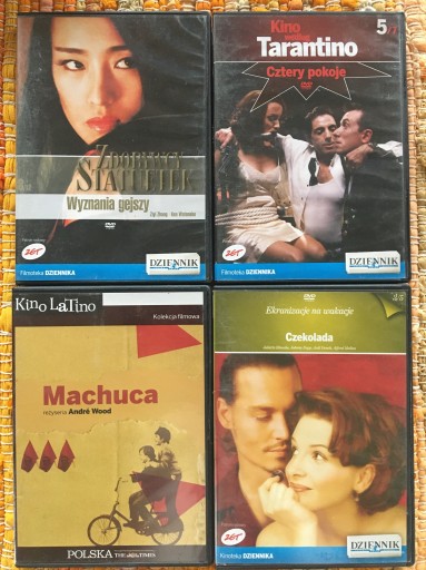 Zdjęcie oferty: Filmy DVD komplet 4-WYZNANIA GEJSZY, CZTERY POKOJE