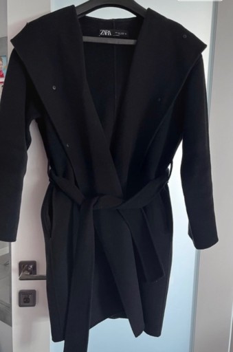 Zdjęcie oferty: Zara wełniany płaszcz duży kaptur xs S oversize m