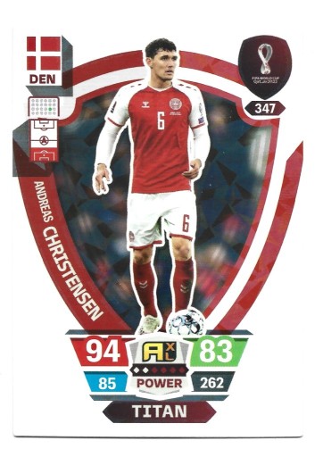 Zdjęcie oferty: PANINI WORLD CUP QATAR 2022 CHRISTENSEN TITAN 347