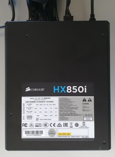 Zdjęcie oferty: Zasilacz Corsair HX850i