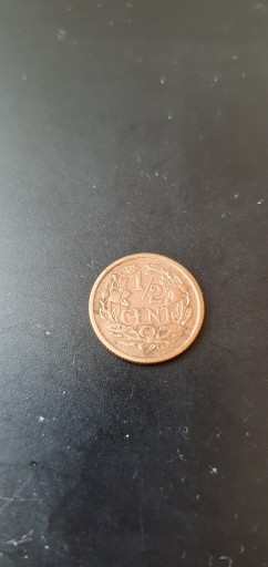 Zdjęcie oferty: Holandia 1/2 centa 1911 rok
