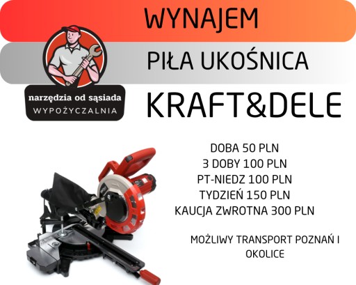 Zdjęcie oferty: Wynajem piła ukośnica