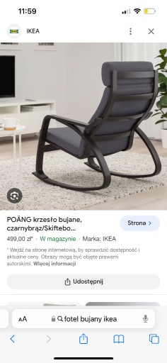 Zdjęcie oferty: Fotel bujany Ikea