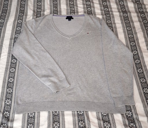 Zdjęcie oferty: Sweter Tommy Hilfiger, rozm. XXL- L, bawełna pima