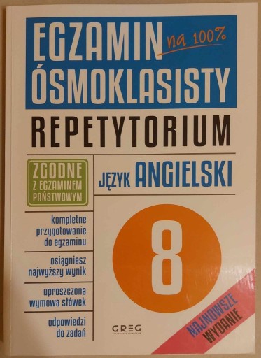 Zdjęcie oferty: Egzamin ósmoklasisty na 100% język angielski. Rep.