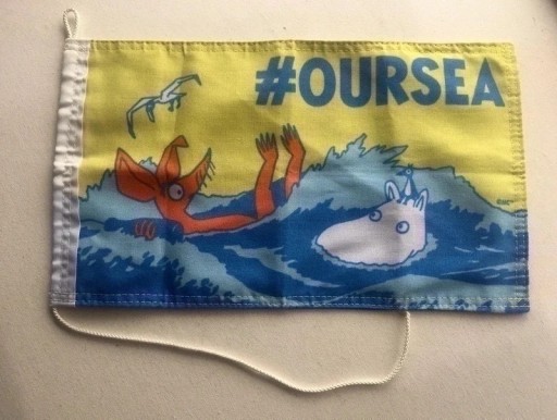 Zdjęcie oferty: Moomin muminki flaga UNIKAT bandera #OURSEA