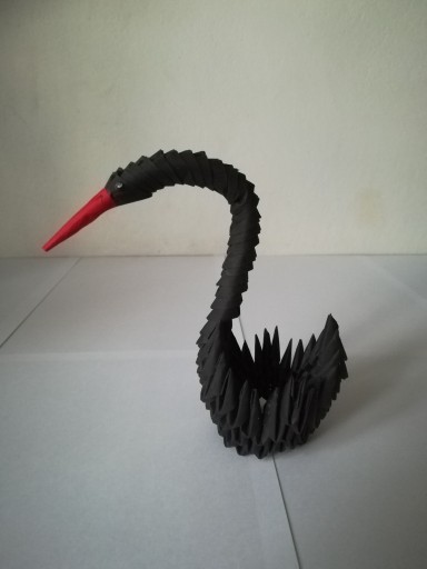 Zdjęcie oferty: Bocian czarny z origami 3D