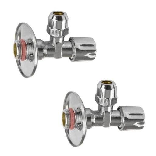 Zdjęcie oferty: Zawór narożny 1/2 "cala x 10 mm chrom