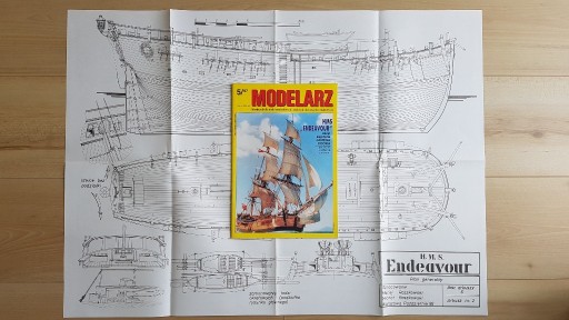 Zdjęcie oferty: Modelarz - 5-7/1997 + plany HMS Endeavour