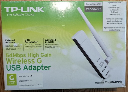 Zdjęcie oferty: Karta Wi-Fi TP-Link TL-WN442G + TL-WN321G