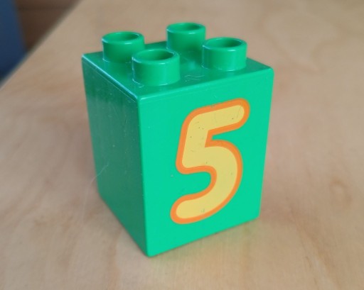 Zdjęcie oferty: LEGO Duplo klocek z numerem 5 nr kat. 31110pb077