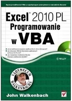 Zdjęcie oferty: Excel 2010 PL Programowanie w VBA J.Walkenbach