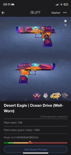 Zdjęcie oferty: Desert eagle - Ocean drive |WW| | csgo skns