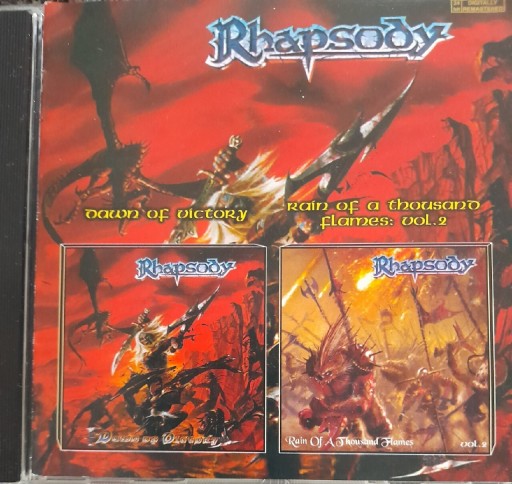 Zdjęcie oferty: 2w1 cd Rhapsody-Dawn Of Victory+Rain Of A Thousand