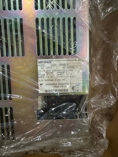 Zdjęcie oferty: Yaskawa motoman CACR-IR 15SFB servopack