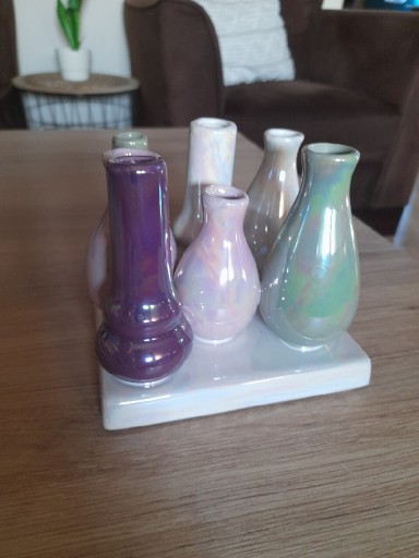 Zdjęcie oferty: Kolorowe ceramiczne wazoniki/wazonik 
