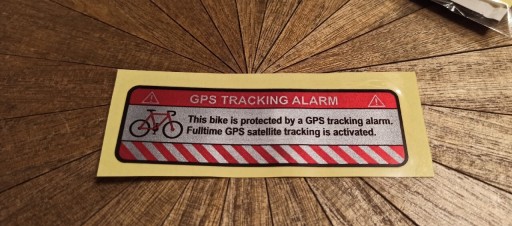 Zdjęcie oferty: Naklejka na rower GPS tracking W5