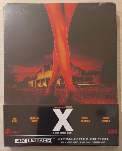 Zdjęcie oferty: X A Sexy Horror Story - Steelbook - 4K ENG Ti West