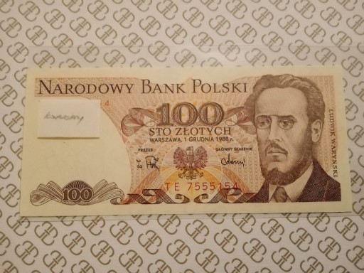 Zdjęcie oferty: Banknot 100 złotych - 1988 rok. UNC