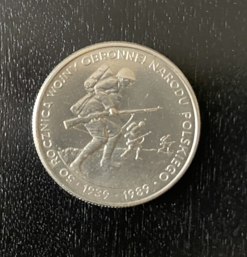 Zdjęcie oferty: Moneta 50 Rocznica Wojny Obronnej N.P. 89r. 500zł